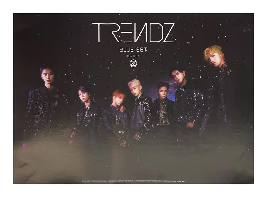 Trendz 2nd Mini Album Blue Set Chapter 2. Choice Official Poster - Photo Concept 1
