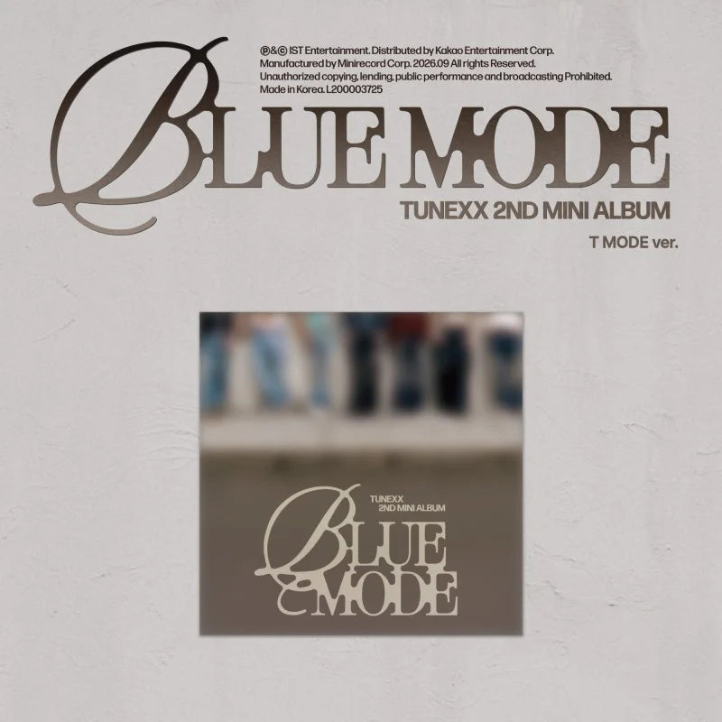 [Pre-Order] TUNEXX 2nd Mini Album - BLUE MODE (T Mode Ver.)