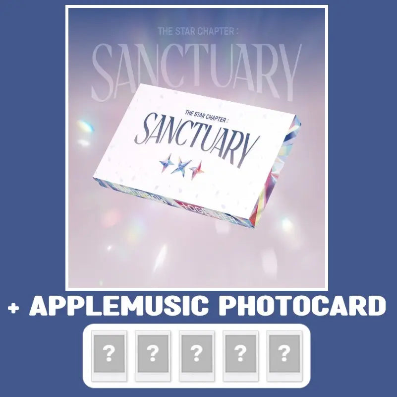 TXT Album - The Star Chapter : SANCTUARY (Angel Ver.) + APPLEMUSIC Photocard