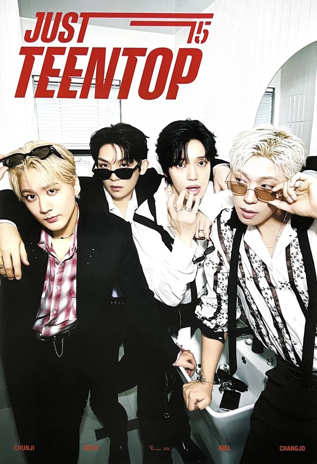 Teen Top Mini Album Just 15, Just Teen Top (CD Ver.) Official Poster - Photo Concept 1