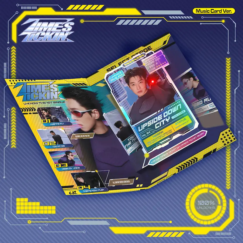 [Pre-Order] U-KNOW 1st Single Album - Time's Tickin' (Music Card Ver.)