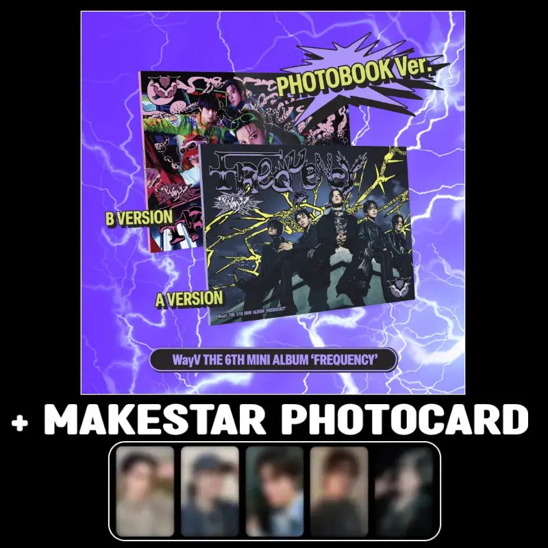 WAYV 6th Mini Album FREQUENCY (Photobook Ver.) + MAKESTAR Photocard