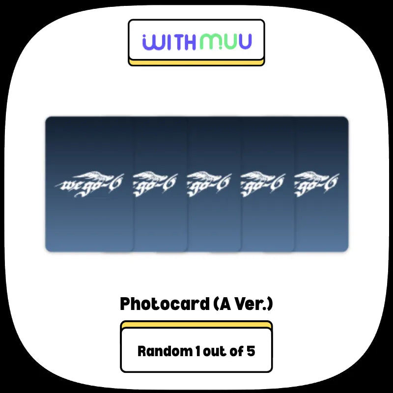 [Pre-Order] WE GO-6 1st Mini Album - SIX HEARTS (Angel Photobook Ver.) + WITHMUU Photocard