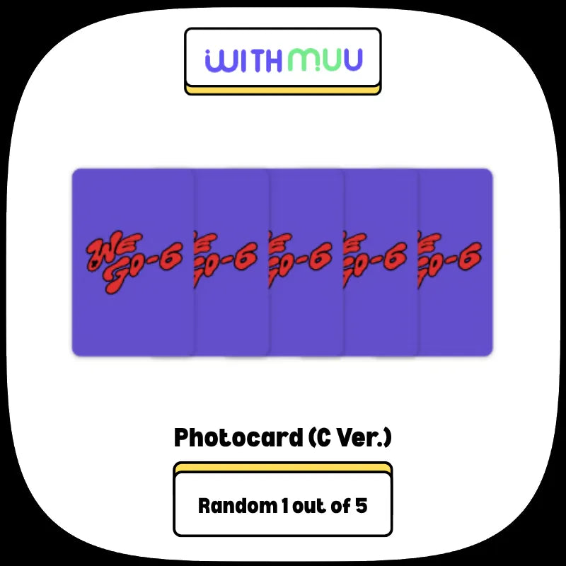 [Pre-Order] WE GO-6 1st Mini Album - SIX HEARTS (Wolf Photocard Ver.) + WITHMUU Photocard