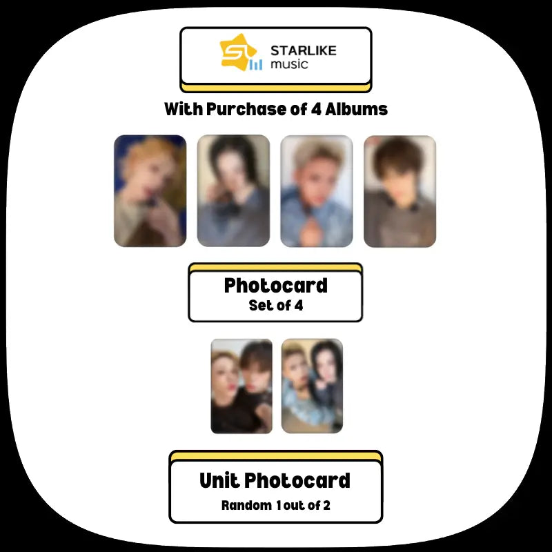 XLOV 1st Mini Album - UXLXVE + STARLIKE MUSIC Lucky Draw Photocard XLOV 1st Mini Album - UXLXVE + STARLIKE MUSIC Lucky Draw Photocard