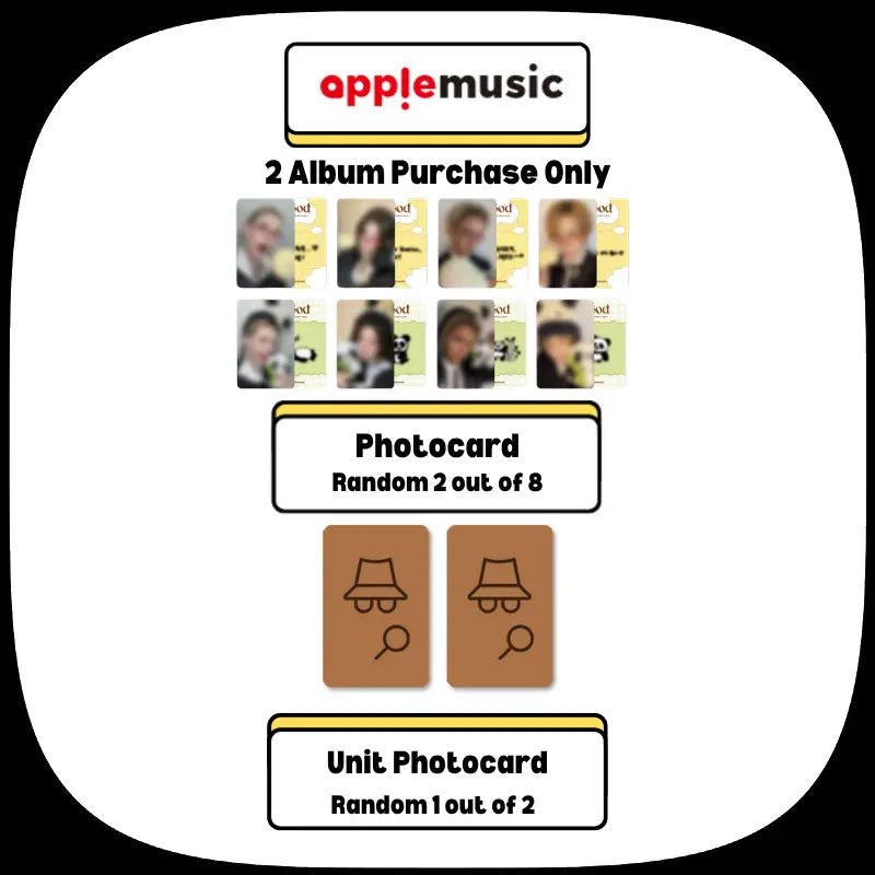 XLOV 2nd Mini Album - I,God + APPLEMUSIC Photocard