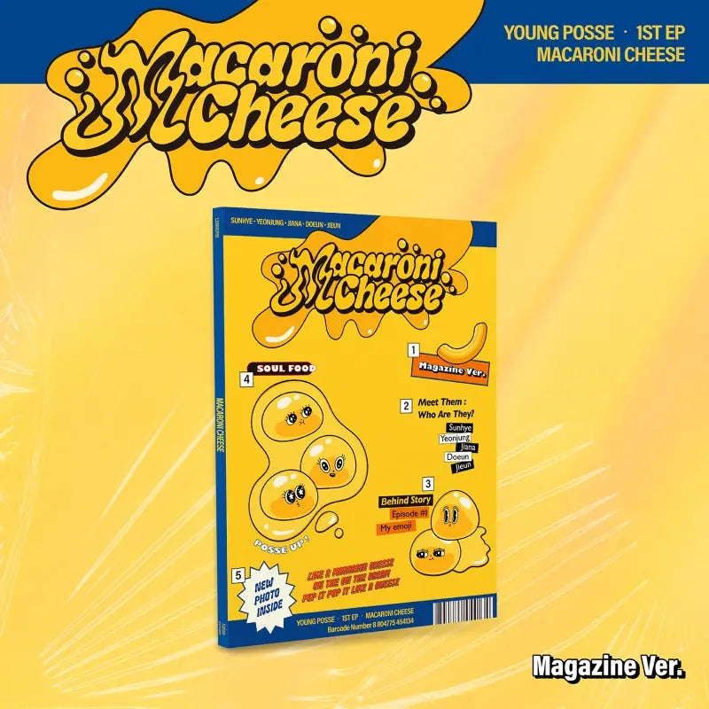 YOUNG POSSE 1st EP Album - MACARONI CHEESE (Magazine Ver.)