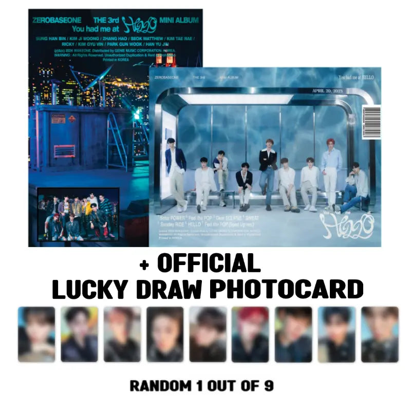 ZEROBASEONE 3rd Mini Album - You had me at HELLO + Lucky Draw Photocard