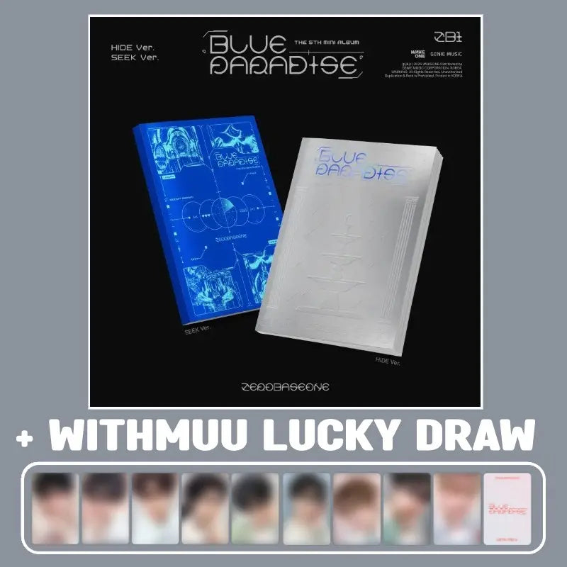 ZEROBASEONE 5th Mini Album - BLUE PARADISE + WITHMUU Lucky Draw Photocard