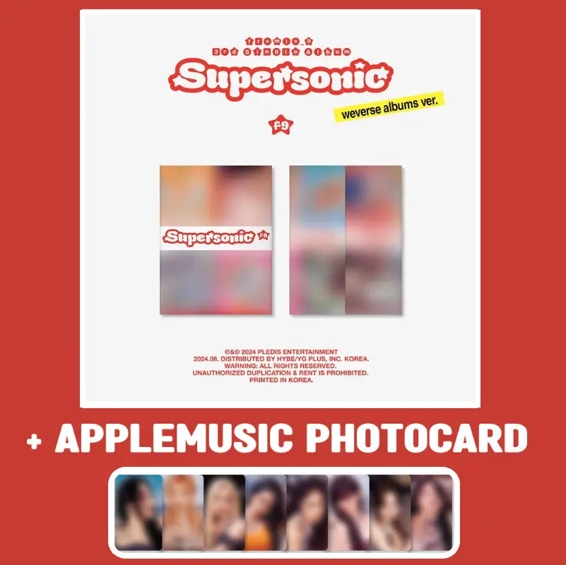 fromis_9 3rd Single Album - Supersonic (Weverse Album Ver.) + APPLEMUSIC Photocard