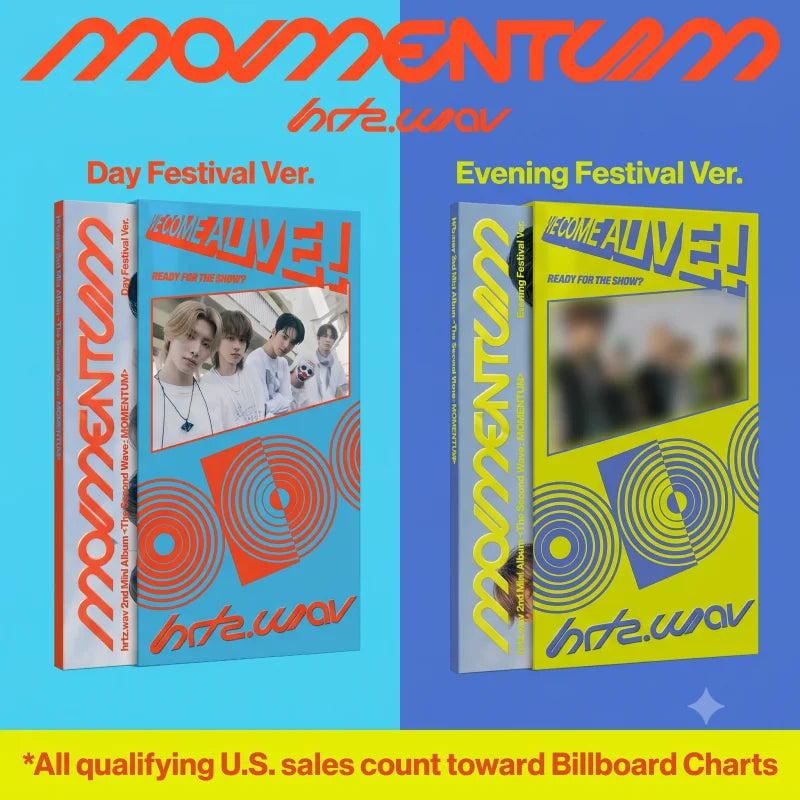 [Pre-Order] hrtz.wav 2nd Mini Album - The Second Wave : MOMENTUM (U.S. Ver.)