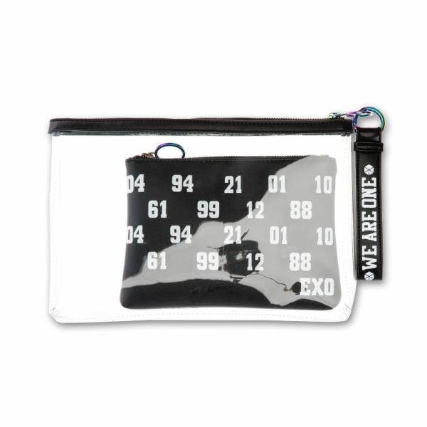 EXO &quot;We Are One&quot; Clutch with Make Up Bag &amp; Keychain