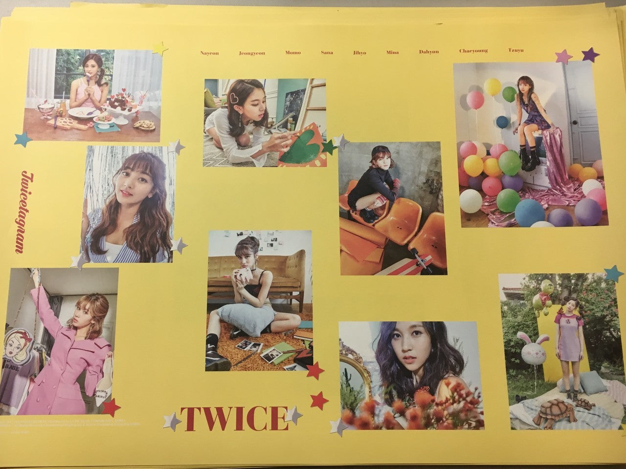 TWICE TWICETAGRAM-YELLOW COLOR POSTER  