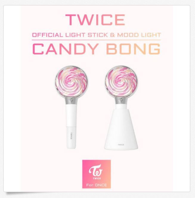  트와이스 응원봉 TWICE   OFFICIAL LIGHT STICK  &amp;  MOOD LIGHT  CANDY BONG