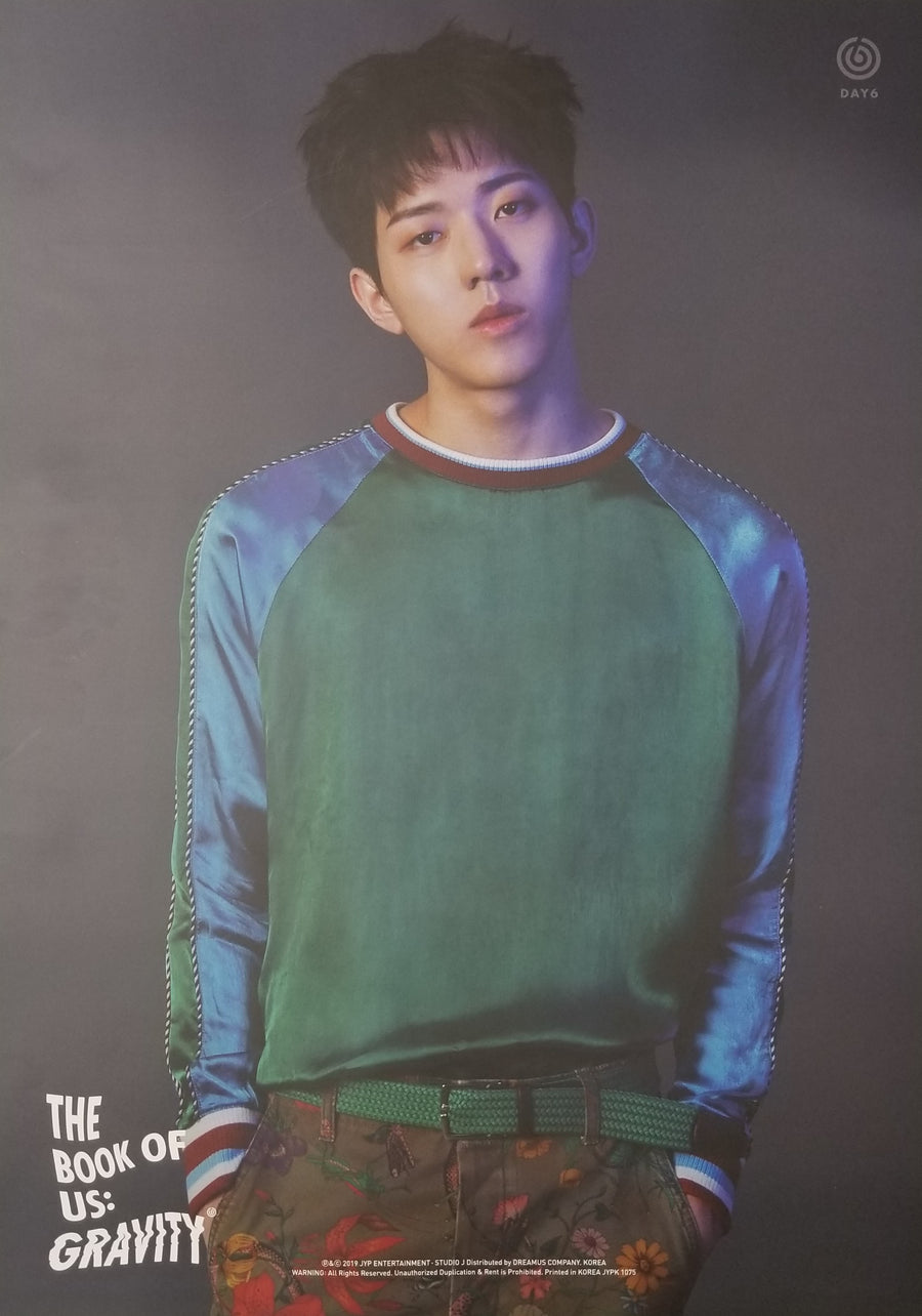 DAY6 5th Mini Album The Book of Us : Gravity Official Poster - Photo Concept Dowoon