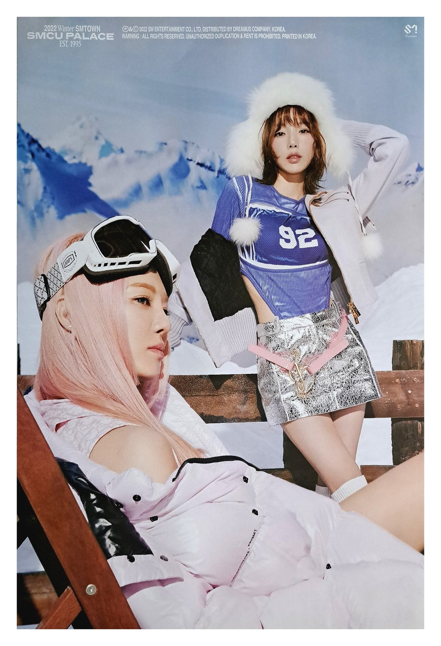 2022 Winter SM Town : SMCU Palace Official Poster - Photo Concept Girls' Generation Taeyeon & Hyoyeon