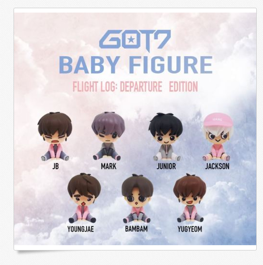 갓세븐 GOT7 Flight Log Departure 1st Concert Baby Figure 