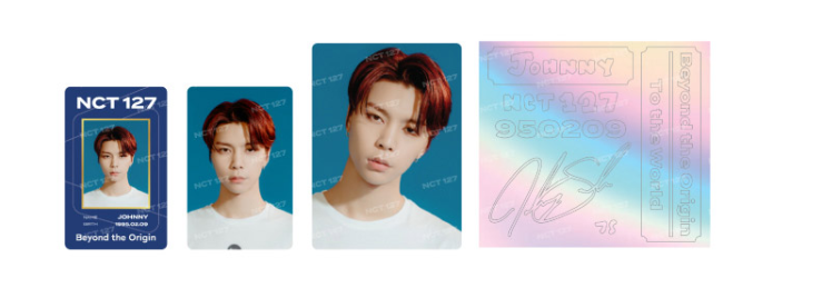 NCT 127 Beyond LIVE Goods - ID Card + Light Stick Deco Sticker Set