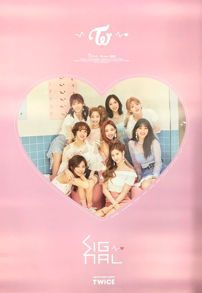 트와이스Twice - Signal 4th Mini Album (B ver) Official Poster New 2017