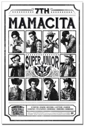 Super Junior Mamacita Version B Unfolded Poster