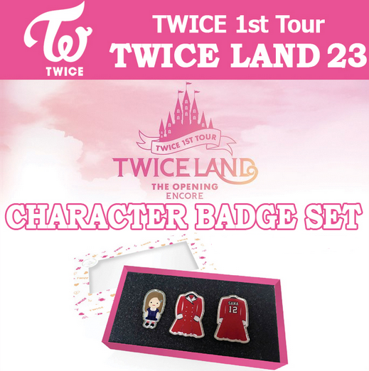 TWICELAND ENCORE OFFICIAL GOODS CHARACTER BADGE SET