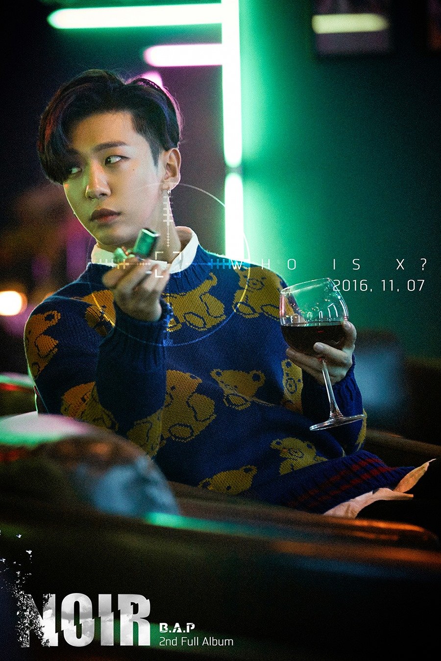 B.A.P 2nd Album Noir Official Poster - Limited Edition Member