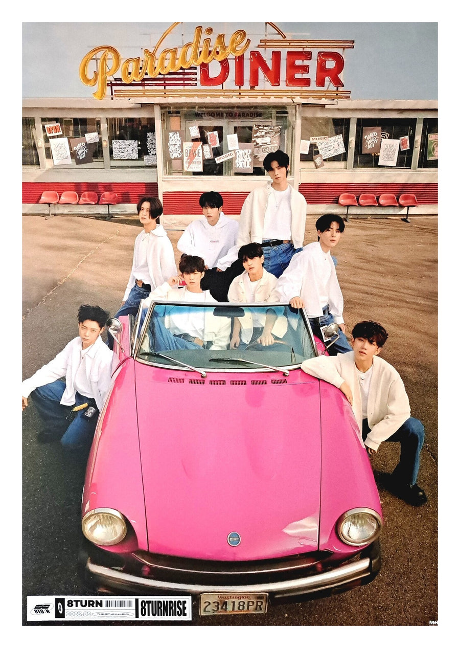 8TURN 1st Mini Album 8TURNRISE Official Poster - Photo Concept 2