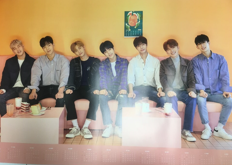 Monsta X 2018 Season&#39;s Greetings Official Poster - Photo Concept 1