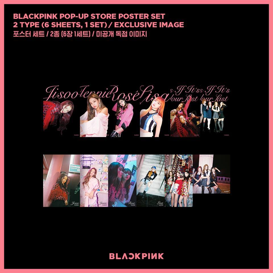 블랙핑크 BLACKPINK  POP-UP STORE POSTER SET (Version 1)