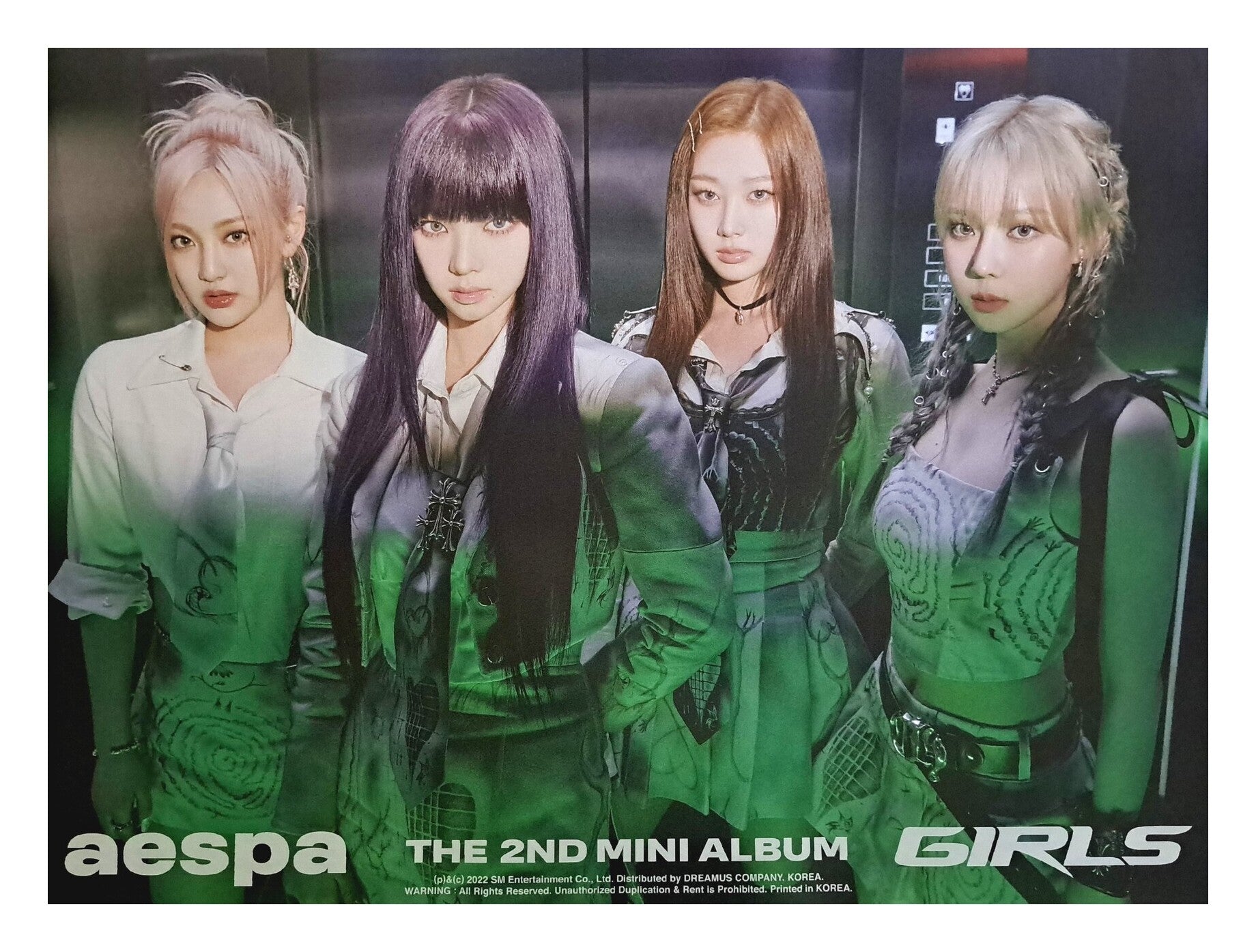 Aespa 2nd Mini Album Girls Digipack Ver Official Poster Photo Con