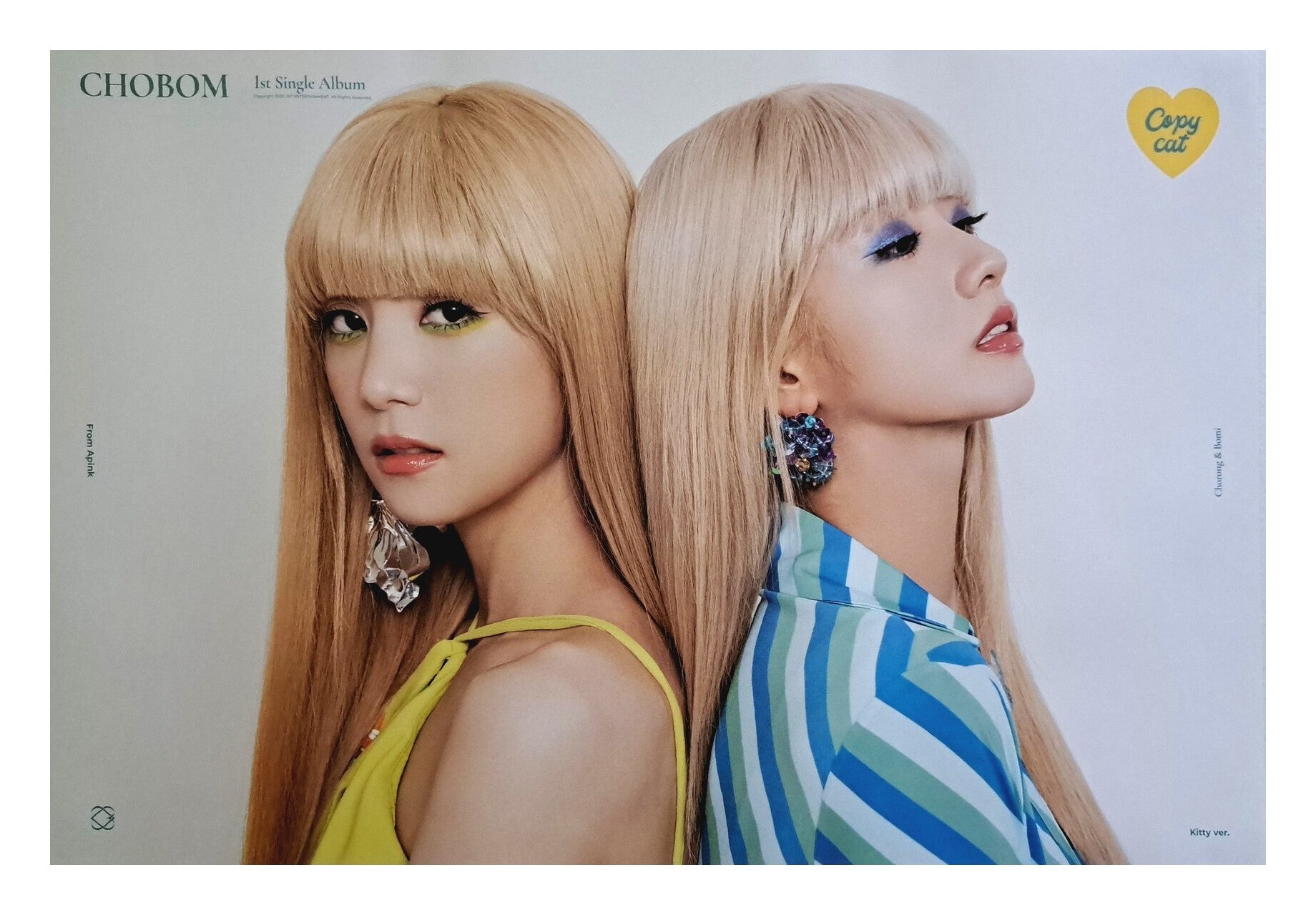 Apink Chobom 1st Single Album Copycat Official Poster - Photo Concept Kitty