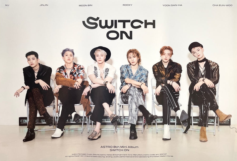 Astro 8th Mini Album Switch On Official Poster - Photo Concept On