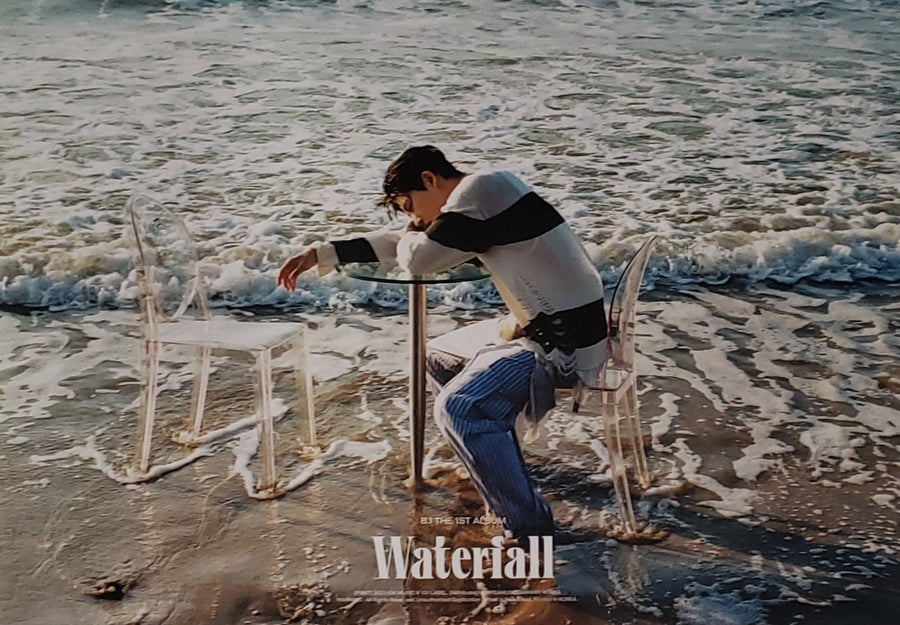 B.I 1ST FULL ALBUM WATERFALL Official Poster - Sea Side Version