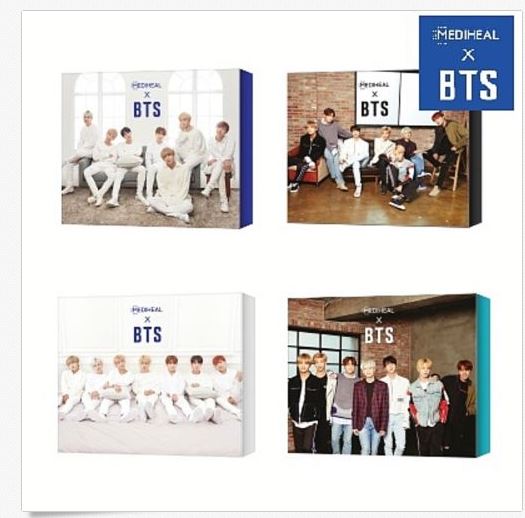 BTS X MEDIHEAL Mask Ex. Soothing Hydrating Brightening Moisturizing Care Set