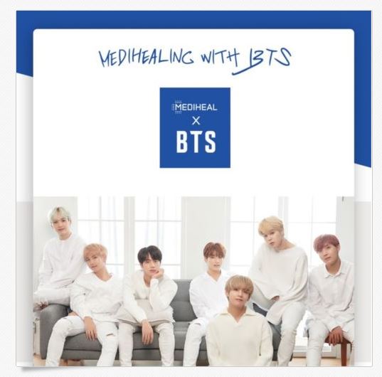 BTS X MEDIHEAL Mask Ex. Soothing Hydrating Brightening Moisturizing Care Set