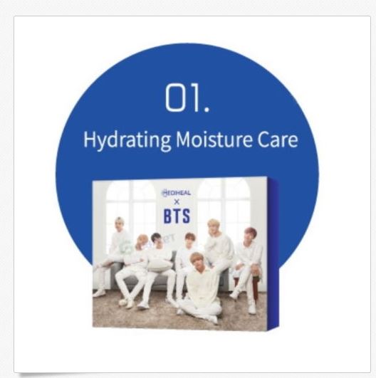 BTS X MEDIHEAL Mask Ex. Soothing Hydrating Brightening Moisturizing Care Set