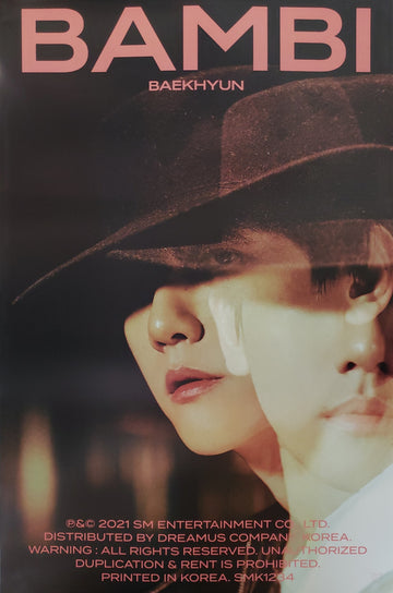 BAEKHYUN 3rd Mini Album BAMBI (Jewel Case Ver.) Official Poster - Dreamy Version