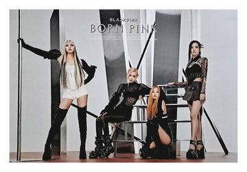 Blackpink 2nd Album Born Pink [Box Set ver.] Official Poster - Photo Concept Gray
