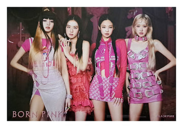 Blackpink 2nd Album Born Pink [Box Set ver.] Official Poster - Photo Concept Pink