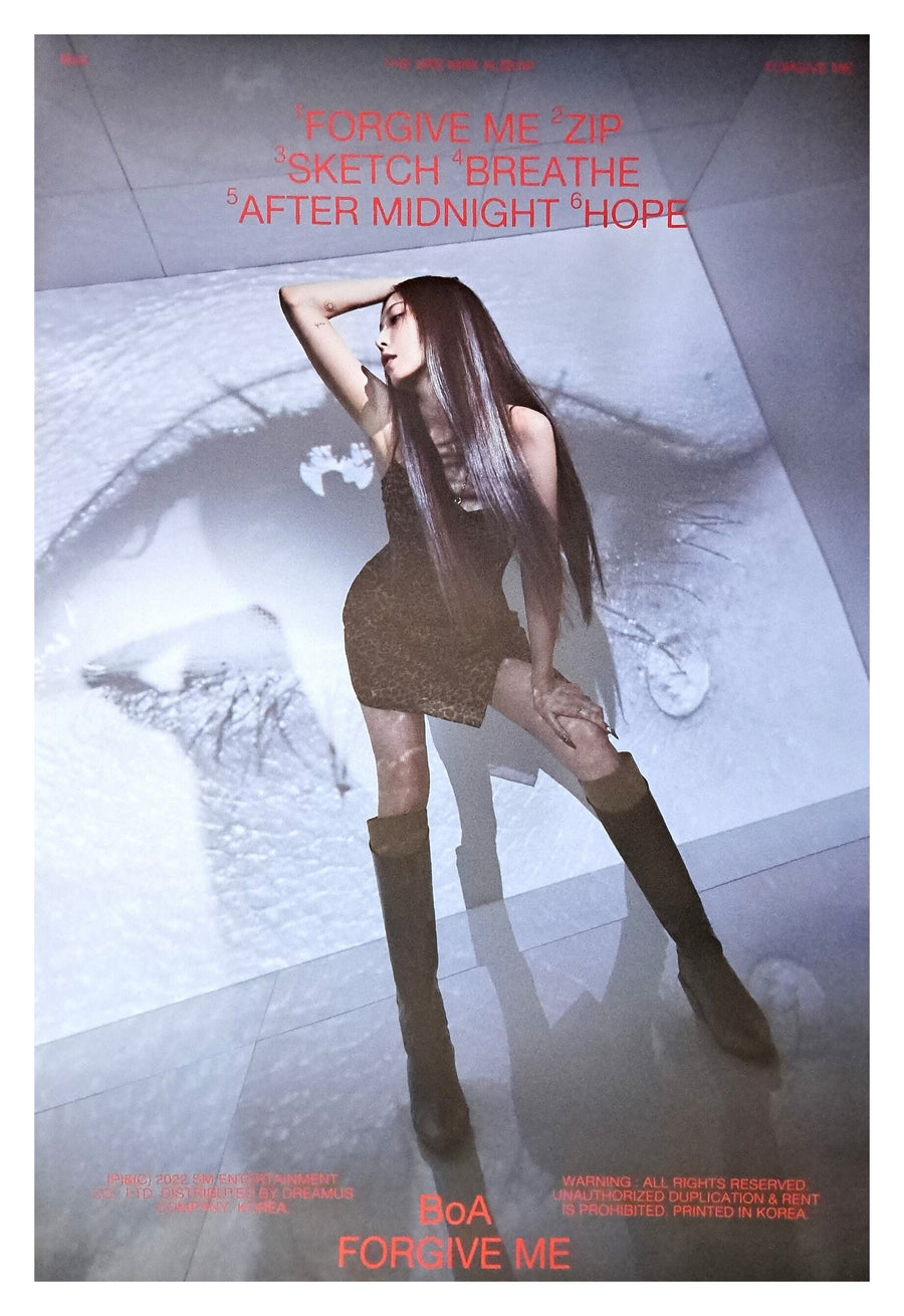 BoA Mini Album Vol. 3 Forgive Me (Hate Ver.) Official Poster - Photo Concept 1
