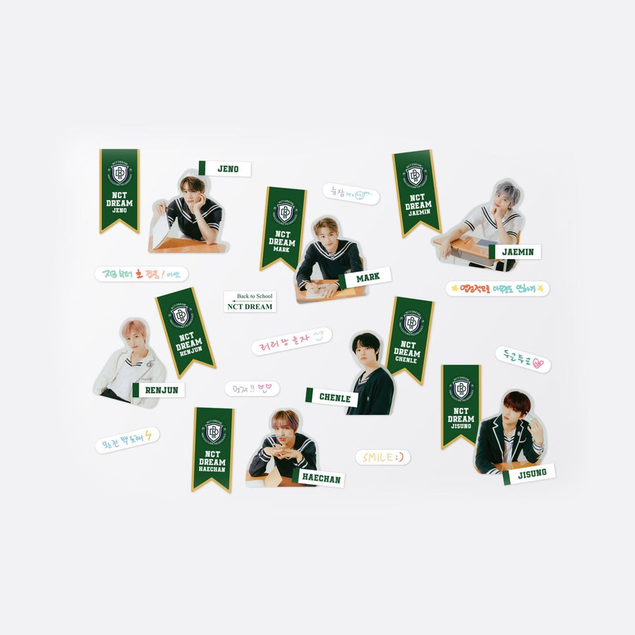NCT Dream 2021 Back To School Kit - Luggage Sticker + Photocard Set