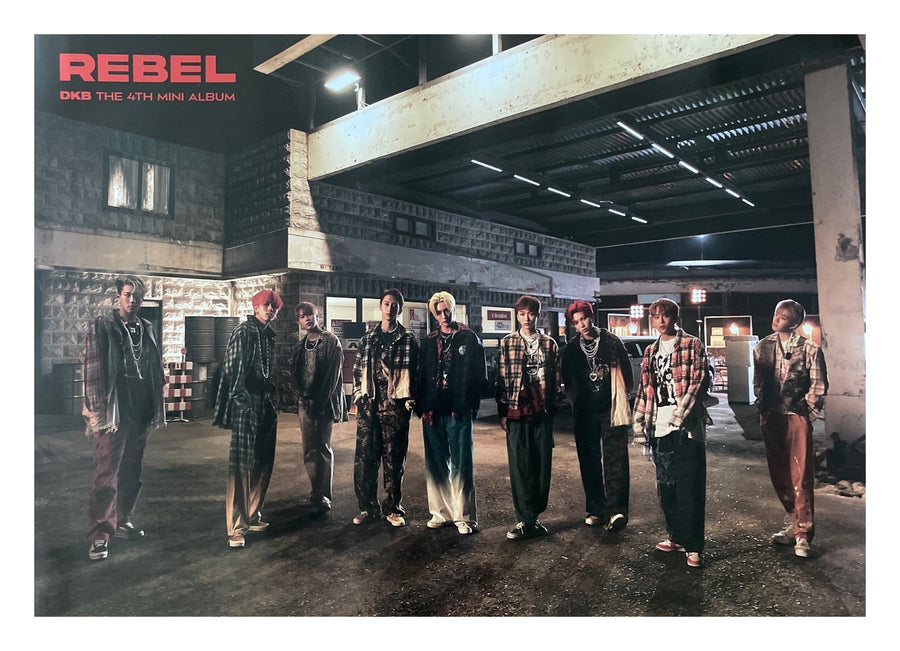 DKB 4th Mini Album Rebel Official Poster - Photo Concept 1