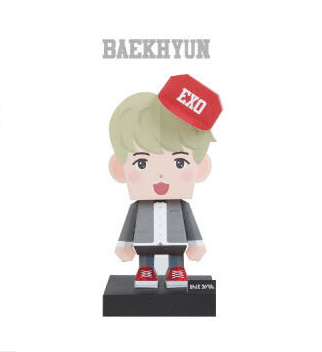 EXO - Paper Toy 5TH Anniversary Package Photocard Sticker Official