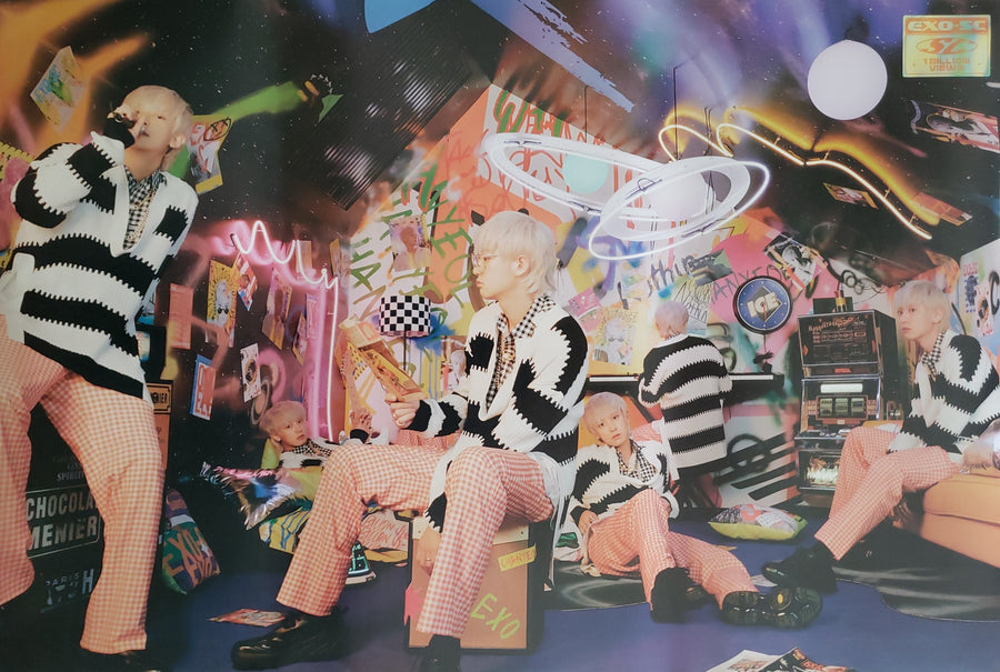 EXO-SC 1st Album 1 Billion Views Air-Kit Official Poster - Photo Concept Park View