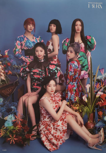 (G)I-DLE 4th Mini Album I burn Official Poster - Photo Concept Flower