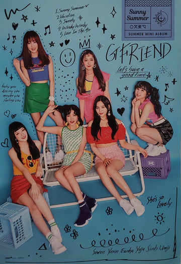 GFRIEND Summer Mini Album Sunny Summer Official Poster - Summer Version
