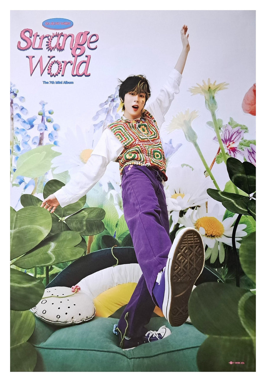 Ha Sung Woon 7th Mini Album Strange World Official Poster - Photo Concept 3D