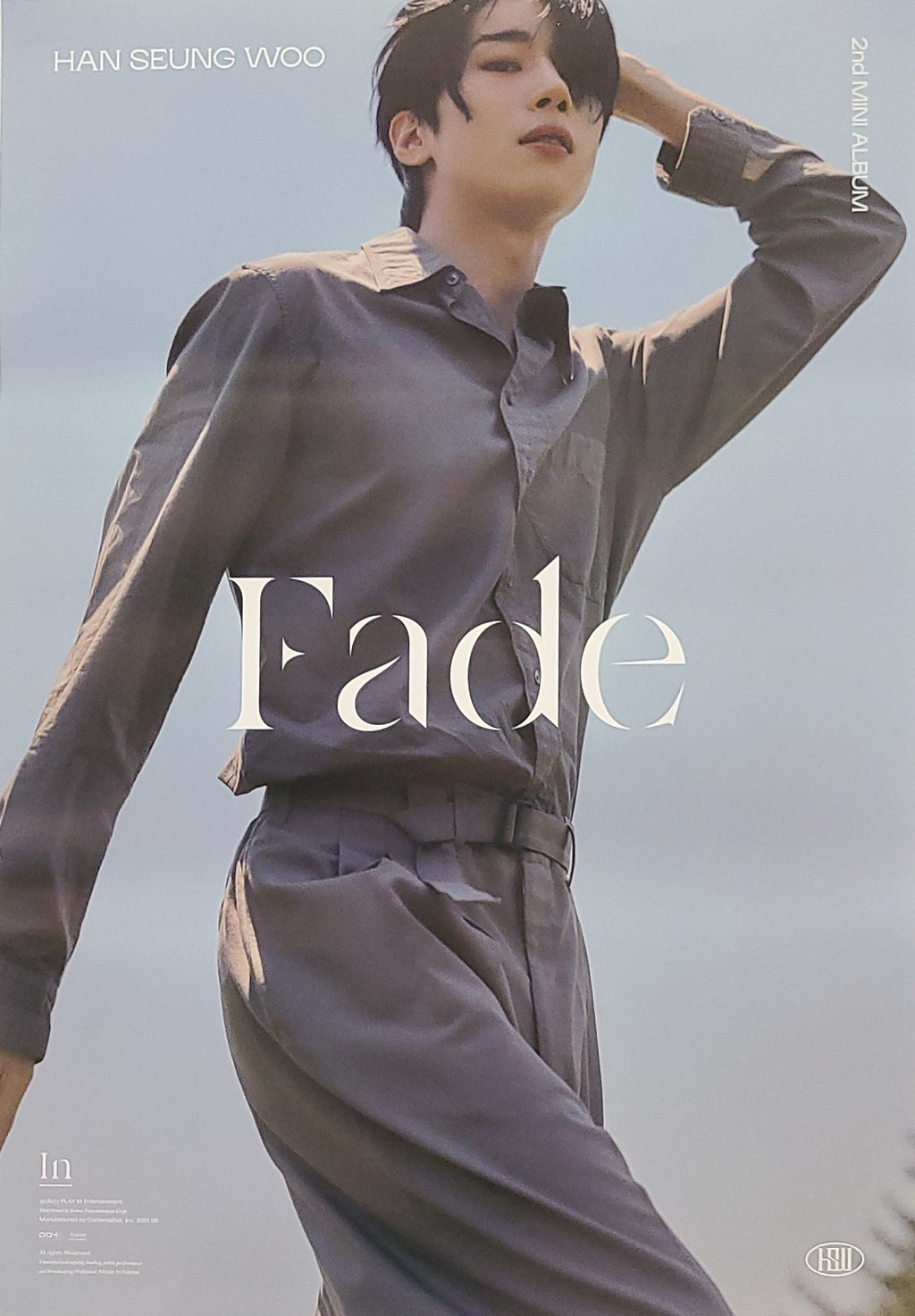 Han Woo Rhapsody Han Seung Woo 2nd Mini Album Fade Official Poster - Photo Concept In V ...