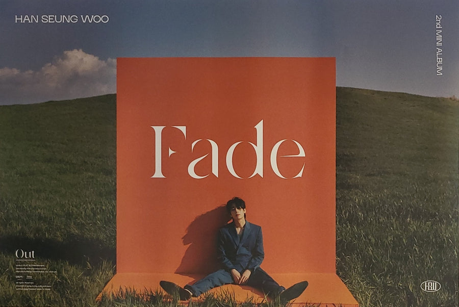 Han Seung Woo 2nd Mini Album Fade Official Poster - Photo Concept Out Version A
