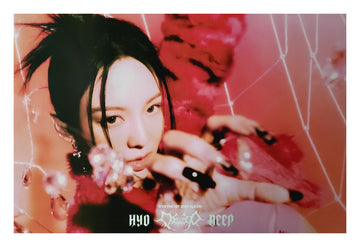 Hyo 1st Mini Album Deep (Illusion Version) Official Poster - Photo Concept 1
